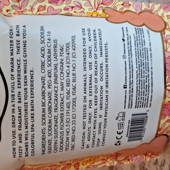 ๐ซ Sweet Peeps sweet pea scented bath bombs. 10 x 1.05 oz - Picture 3 of 5